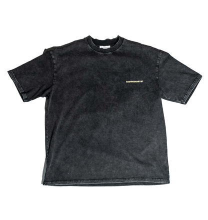 WASHROOMARTIST WRAT T-SHIRT WASHED BLACK