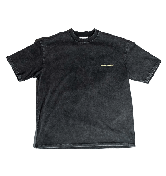 WASHROOMARTIST WRAT T-SHIRT WASHED BLACK