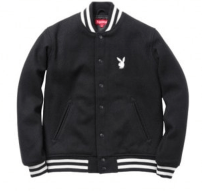 SUPREME X PLAYBOY VARSITY JACKET
