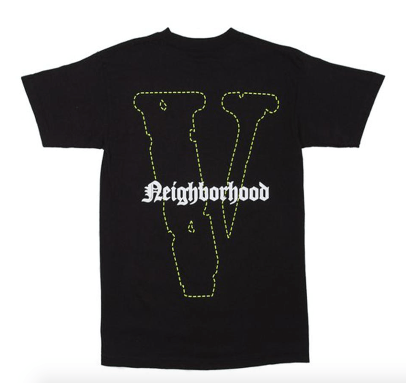 VLONE X NEIGHBORHOOD SKULL TEE BLACK / GREEN