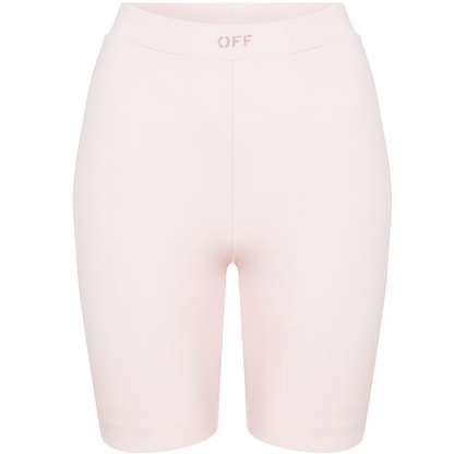 Womens Off White Cycling Shorts