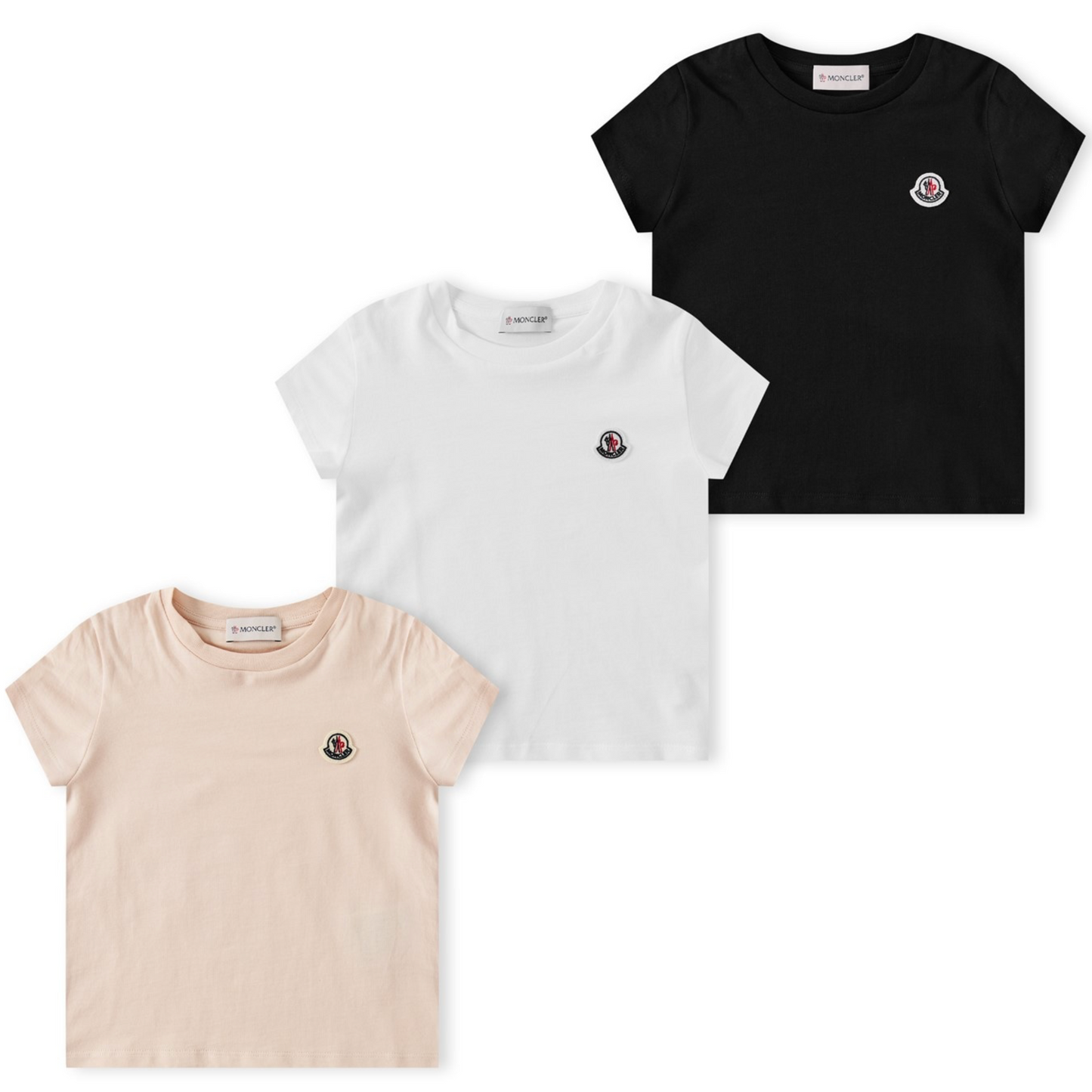 Kids Moncler Pack of 3 T-Shirts