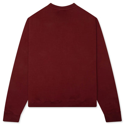 Scribble Crewneck - Burgandy