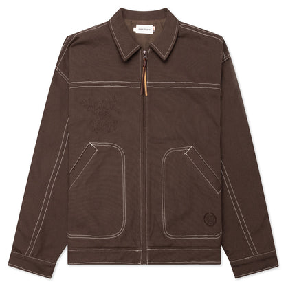 Script Carpenter Jacket - Brown