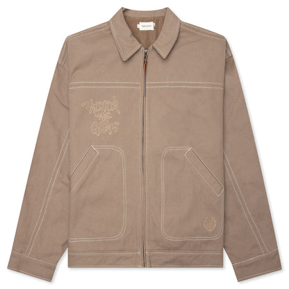 Script Carpenter Jacket - Light Brown
