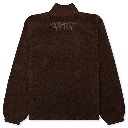 Script Sherpa Pullover - Brown