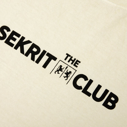 SEKRIT Club T-Shirt - Dirty White