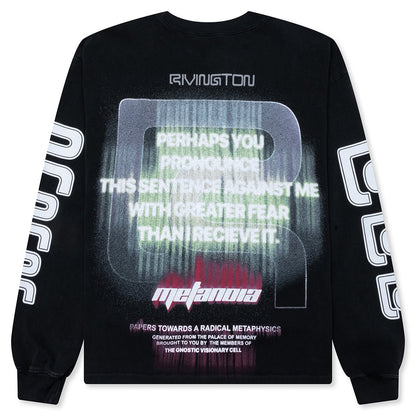 Sentence Garden L/S Tee - Jet Black