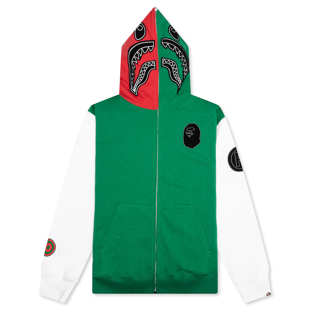 Shark Full Zip Hoodie Italy - Green