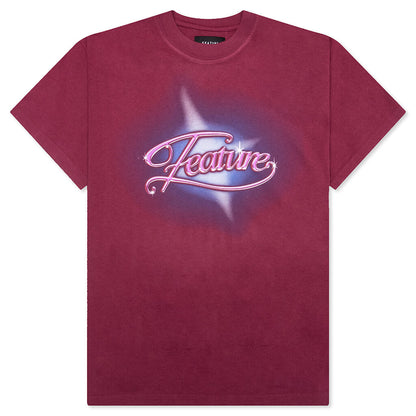 Shimmer Tee - Maroon
