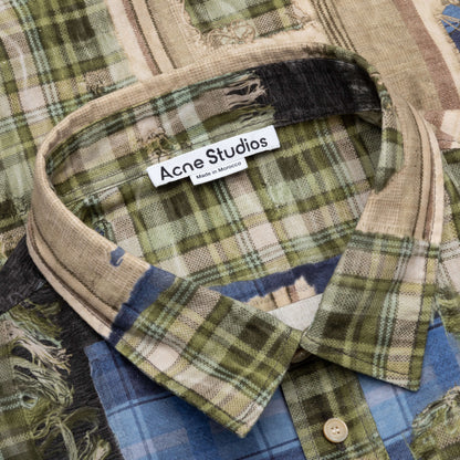 Patchwork Flannel - Green/Multi