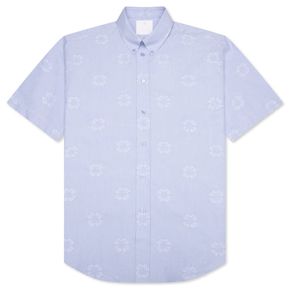 Monogram 72 Jacquard Shirt - Baby Blue