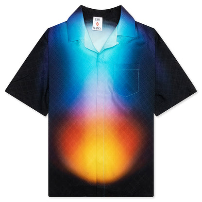 Short Sleeve Cuban Collar Shirt - Gradient