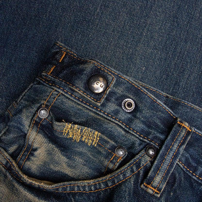 Showa Relaxed Jean - Dirty Gold Repair