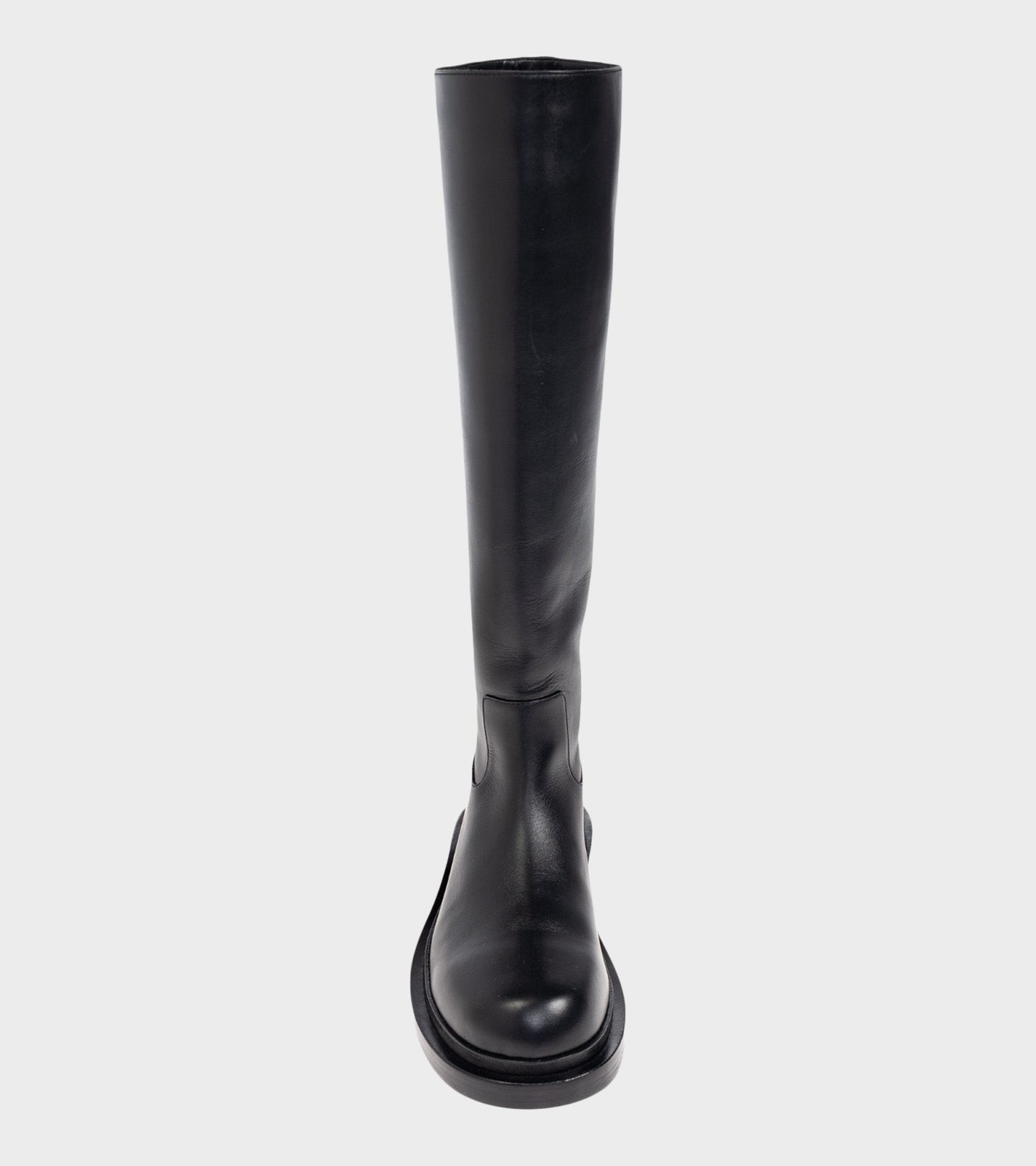 High Boot Semi Shiny Calf Leather Black