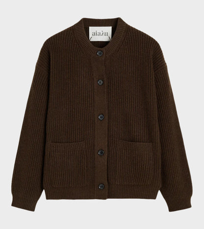 Bine Cardigan Dark Brown