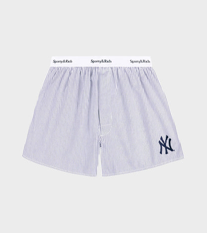 Yankees Serif Boxer Short Navy Striped