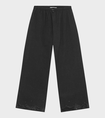 Lace Sweatpants Black