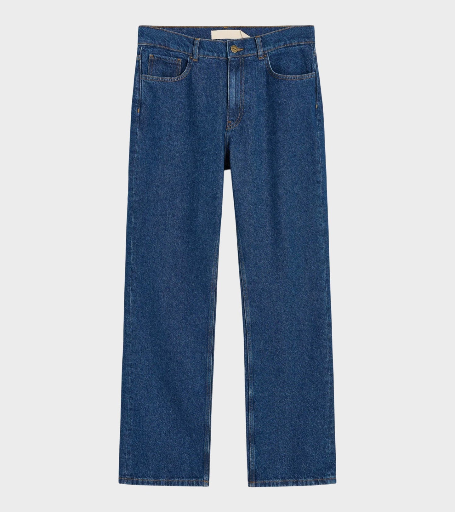 Cooper Highwaist Straight Jeans Mid Blue