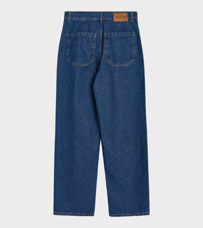 Carlo Midwaist Wide Jeans Mid Blue