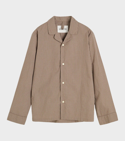 Classic Pyjamas Check Mix Fossil
