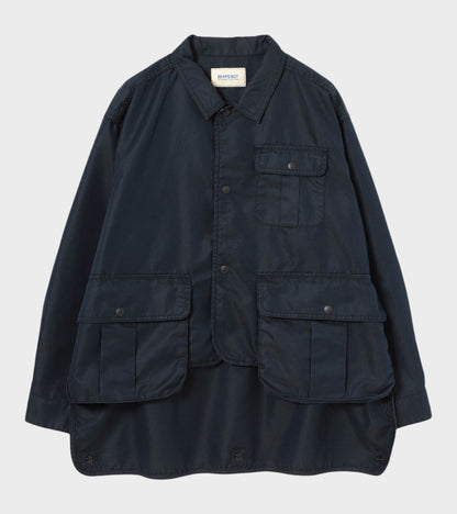 Chambray Short Fisherman Jacket Dark Navy