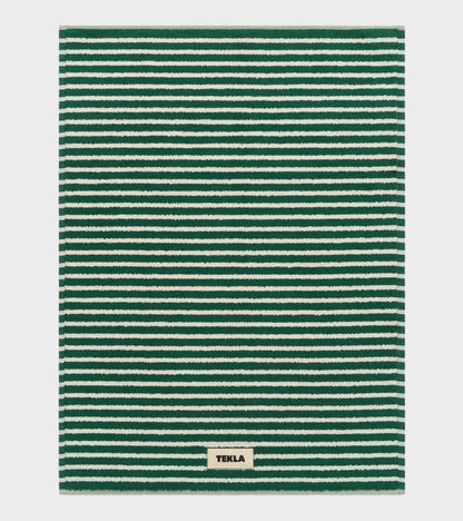 Bath Mat 50x70 Teal Green Stripes