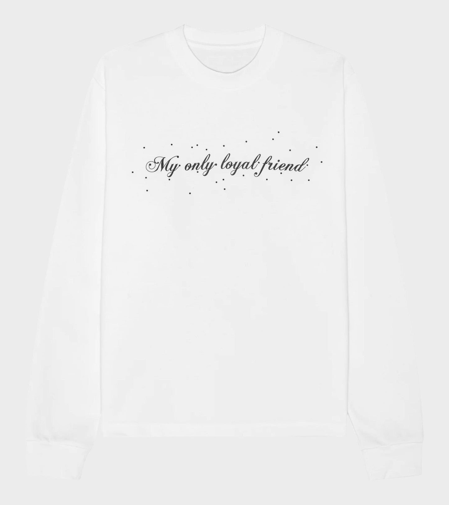 Oversized L/S Dog T-shirt White