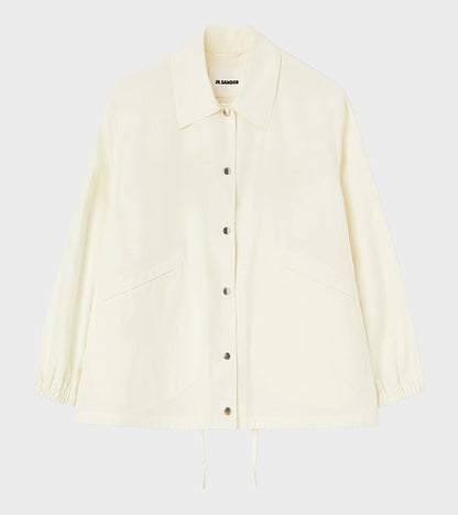 Dry Touch Cotton Poplin Logo Jacket Piuma