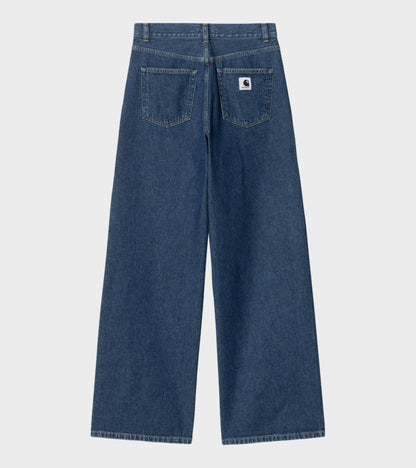 W Jane Pant Stone Washed Blue