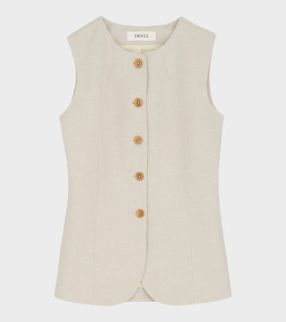Clementine Waistcoat Natural