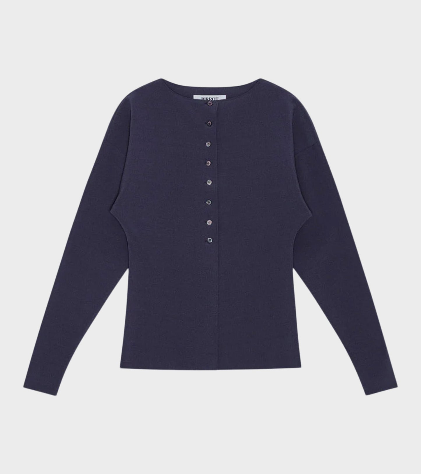 Lay2 Boatneck Cardigan Mood Indigo