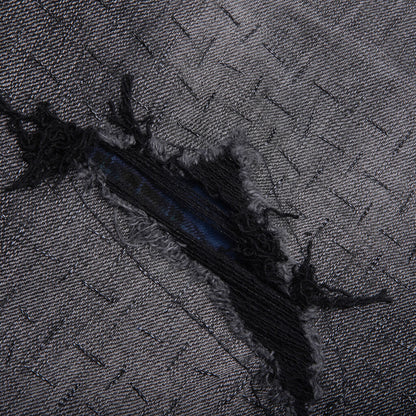 Skinny Plaid Patch - Black