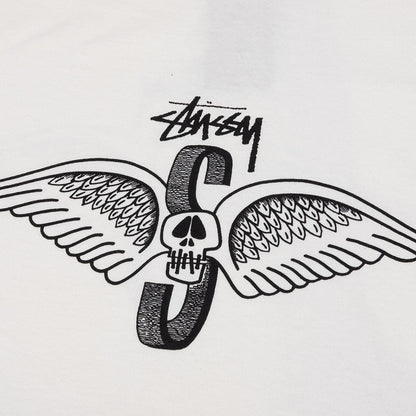 Skull Wings Pigment Dyed L/S Tee - Natural