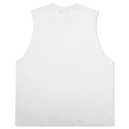 Dean Sleeveless Tee - White