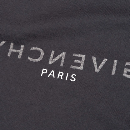 Slim Fit Reverse Print T-Shirt - Charcoal