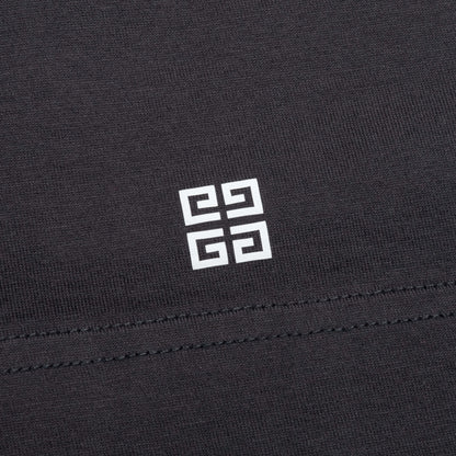 Slim Fit Reverse Print T-Shirt - Charcoal