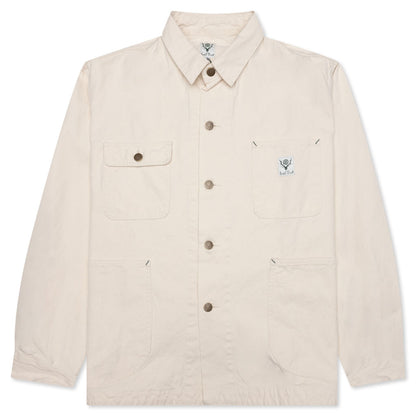 Coverall 10oz Cotton Canvas - Off White