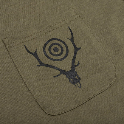 L/S Round Pocket Tee - Olive