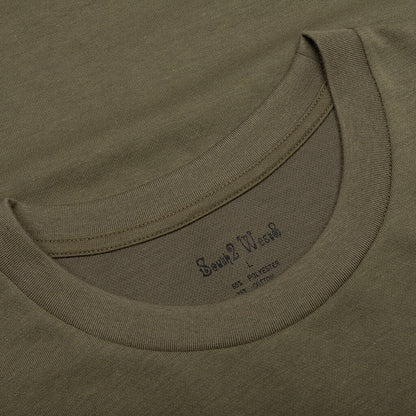 L/S Round Pocket Tee - Olive