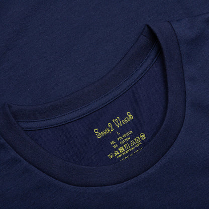 Round Pocket S/S Tee - Navy