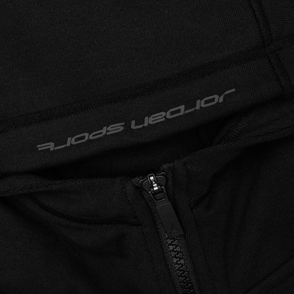 Sport Hoop Fleece Zip Up Jacket - Black/Dark Shadow