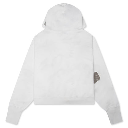 Stamp Zip-Up Hoodie - Vintage White