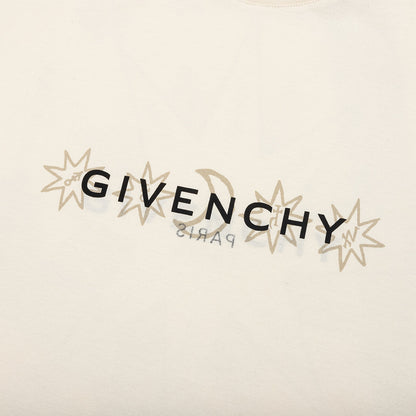 Reverse Cotton with Tarot Print T-Shirt - Ivory