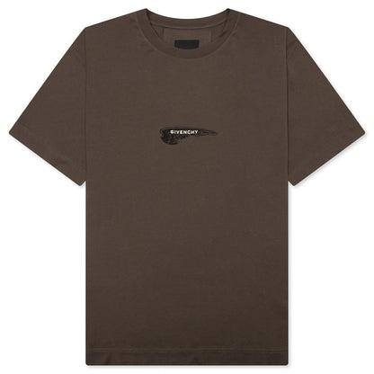Wings Cotton T-Shirt - Khaki
