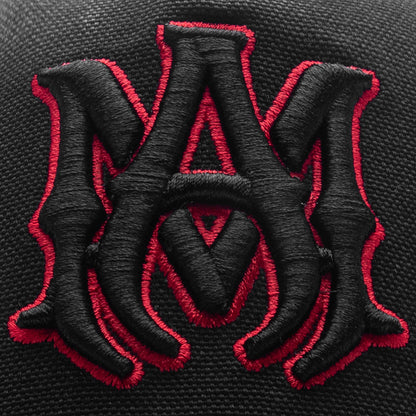 Stars MA Canvas Hat - Black/Red