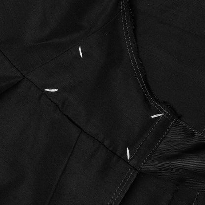 Silk Apron Stole Dress - Black