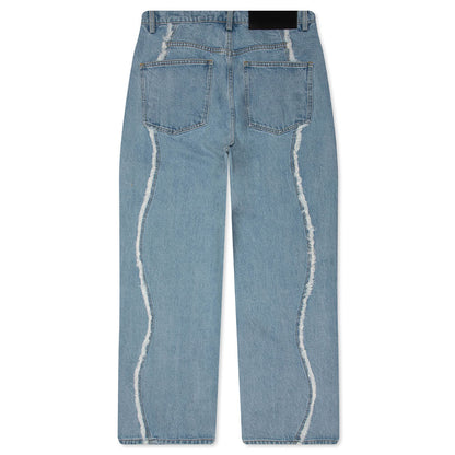 Stone Wash Ollie Denim - Light Indigo Denim