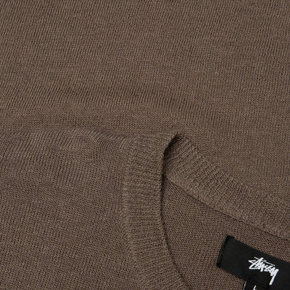 Lightweight Striped Sweater - Brown