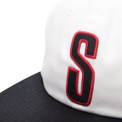 2 Tone Vintage Cap - White